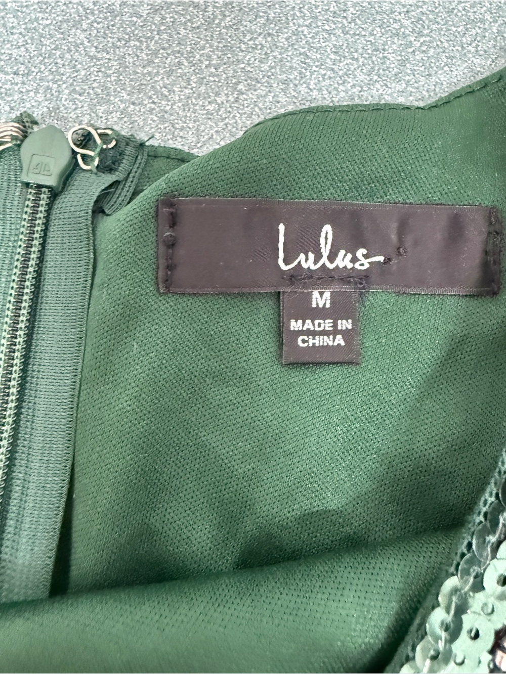 Lulu's Emerald Green Short Sleeve Sequin Bodycon Dress - Picture 5 of 11